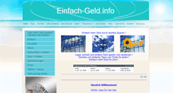 Desktop Screenshot of einfach-geld.info